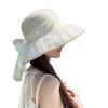 Sun Protection Cap For Women With Large Brim Summer Sunhat Breathable Polyester Casual Style
