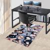 1pc Anime Demon Slayer Characters Chair Mat - Office Desk Carpet, Anti-Slip Floor Protector for Home Decor, Gaming Room, Bedroom, Living Room, and Mor