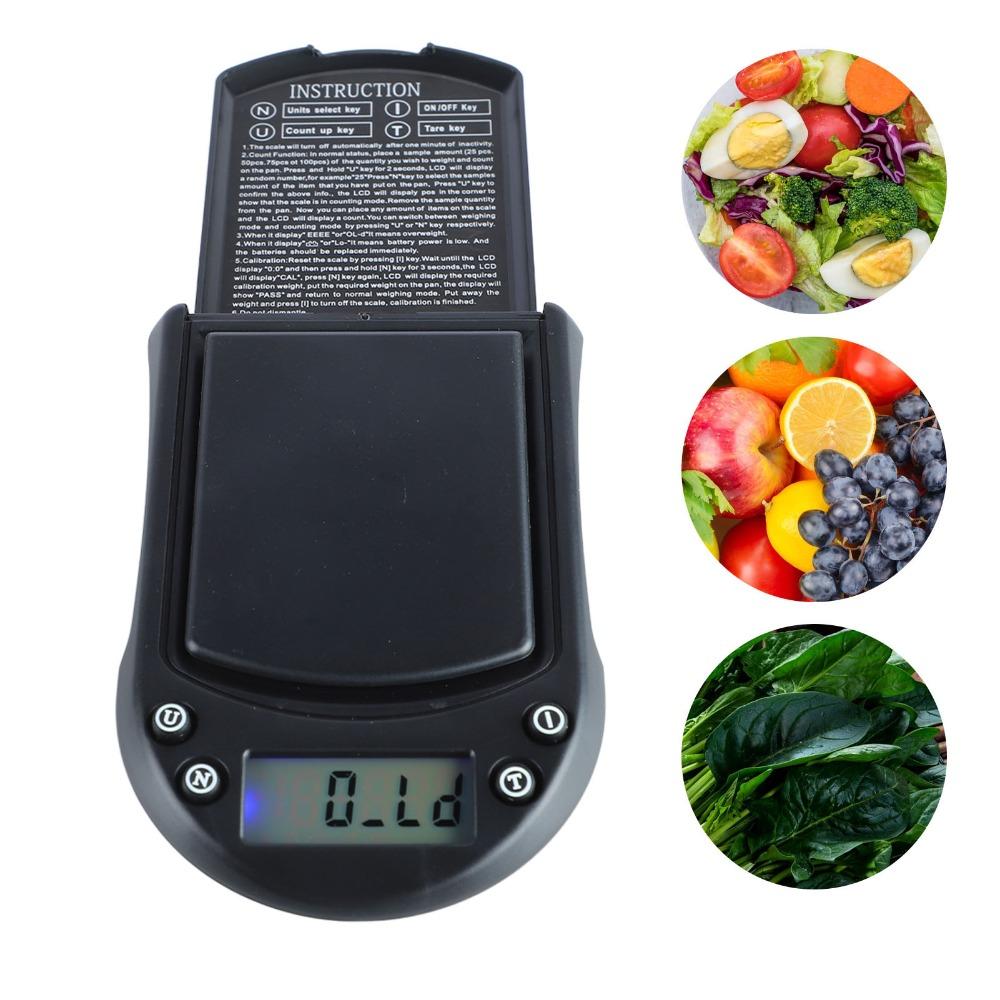 Black Digital Food Scale High Precision 0.01g Portable Pocket Scale Home Kitchen Jewelry Store