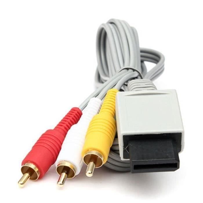 Hot Audio Video AV Premium Composite 3 RCA Transmission Cable for Nintendo Wii 1.8m