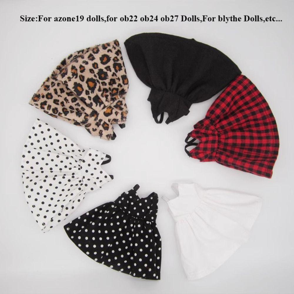Fashion Doll Strap Dress Cute Dolls Skirt for azone ob22/24/27 Dolls For blythe Dolls