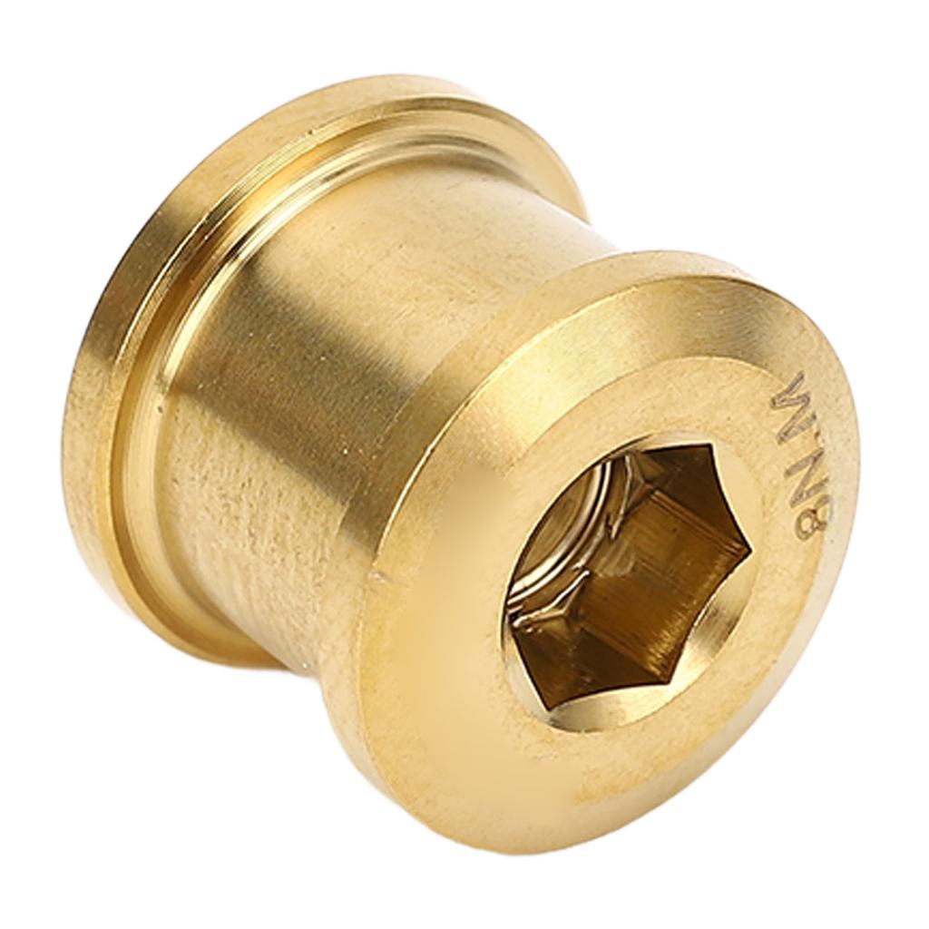 4pcs 6.5mm Mountain Bike Chainring Bolts Alloy Chainring Bolts Single Disc Chainwheel Screw for