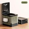 Toilette de camping pliante portable ZISIZ pour l'extérieur