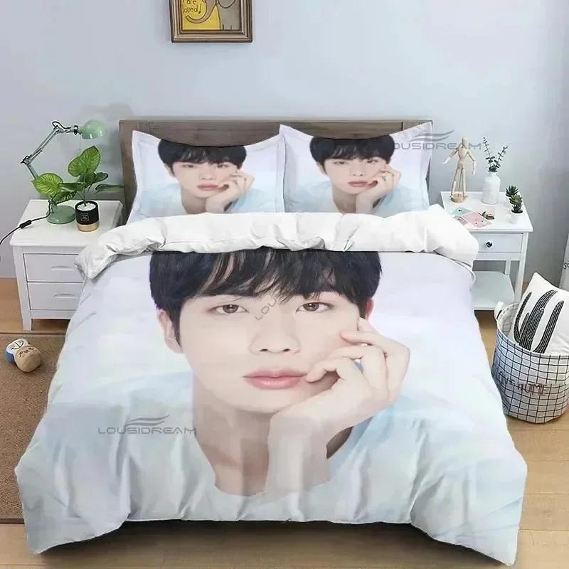 Luxury New 3D Print Korean Popular Male Singer Group Bedding Set,Duvet Cover Bed Set Quilt Cover King Queen Size Bedding Set