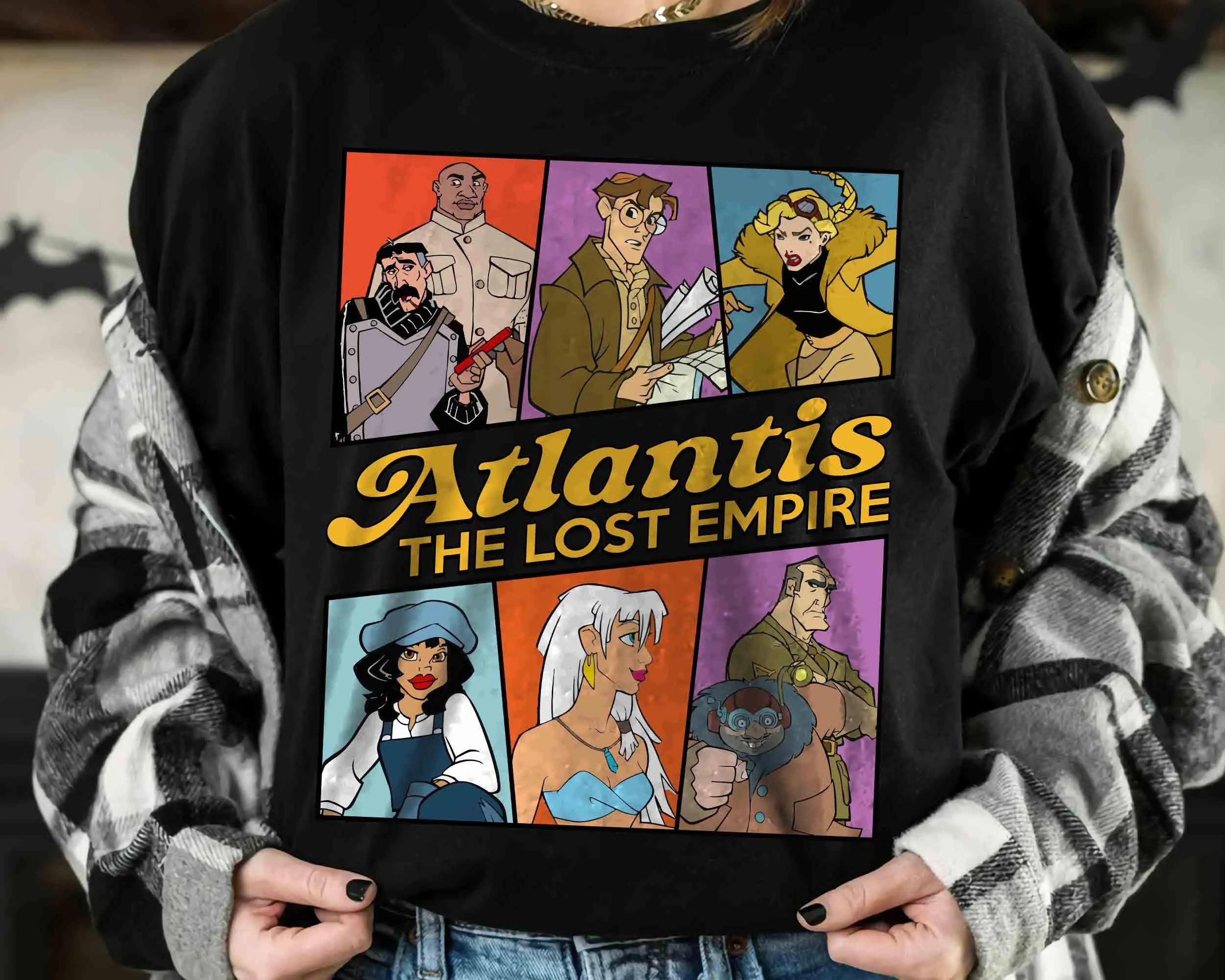

Atlantis The Lost Empire Characters Tshirt Disney Kida Nedakh Milo Thatch Helga Sinclair Tee Disneyland Family Holiday Trip S