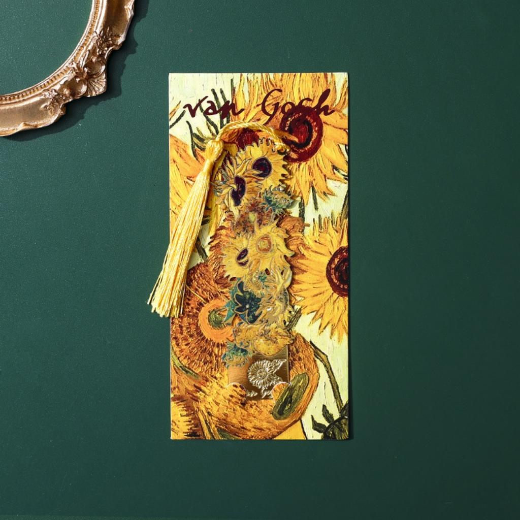 Oil Painting Bookmark Classical Vintage Art Bookmark Metal Bookmark Elegant Artistic Book Clip For Gift Giving Student Rewards
