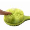 Silicone Bath Brush Long Handle Shower Scrubber with Massage Points for Deep Cleaning