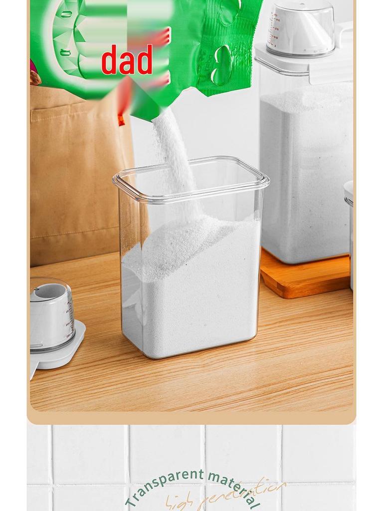 High-Transparency Airtight PET Jar for Moisture-Proof Laundry Detergent Storage