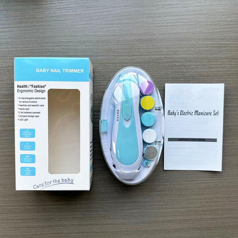 Multifunctional Baby Electric Nail File & Anti-Scratch Clippers Set