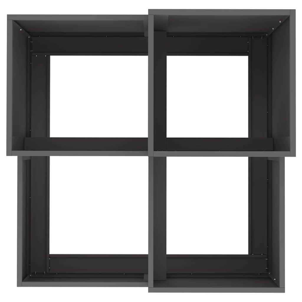 Garden Planter Black 100 X 100 X 60 Cm Steel
