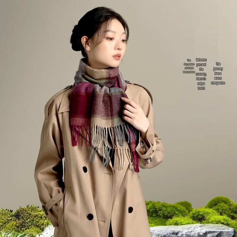 Women's 2025 New Classic Wool Plaid Scarf & Shawl