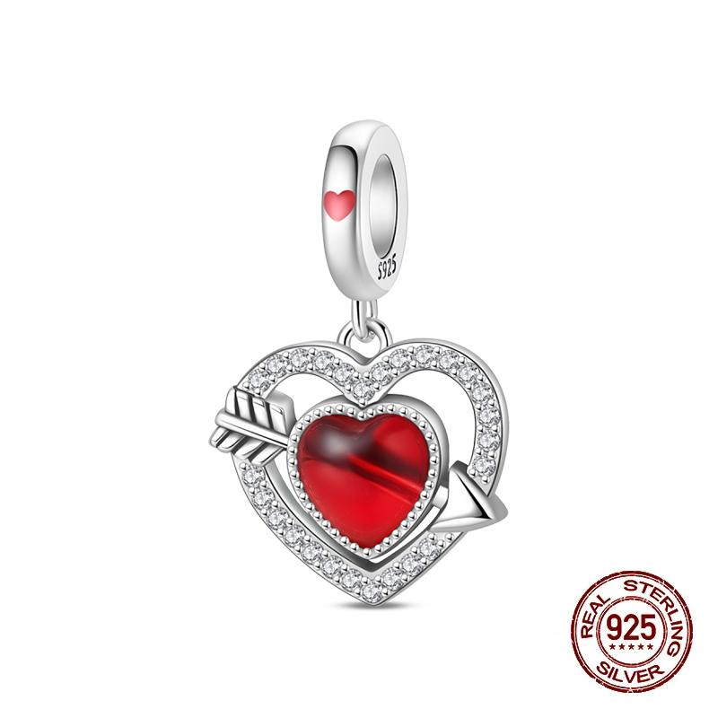 Neue Kupfer Romantische Liebesbrief Hochzeit Ringe Charms Perlen Passend für 3mm Original Armband DIY Schmuck Verlobungsgeschenke