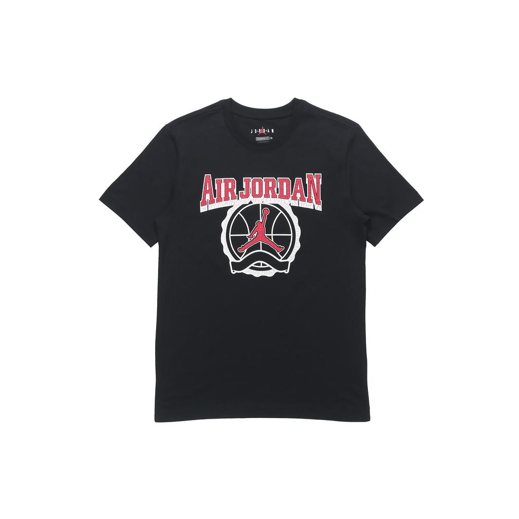 Jordan Explosive Logo Print Basketball Short Sleeve T-Shirt Men Tops Black CV3420-010