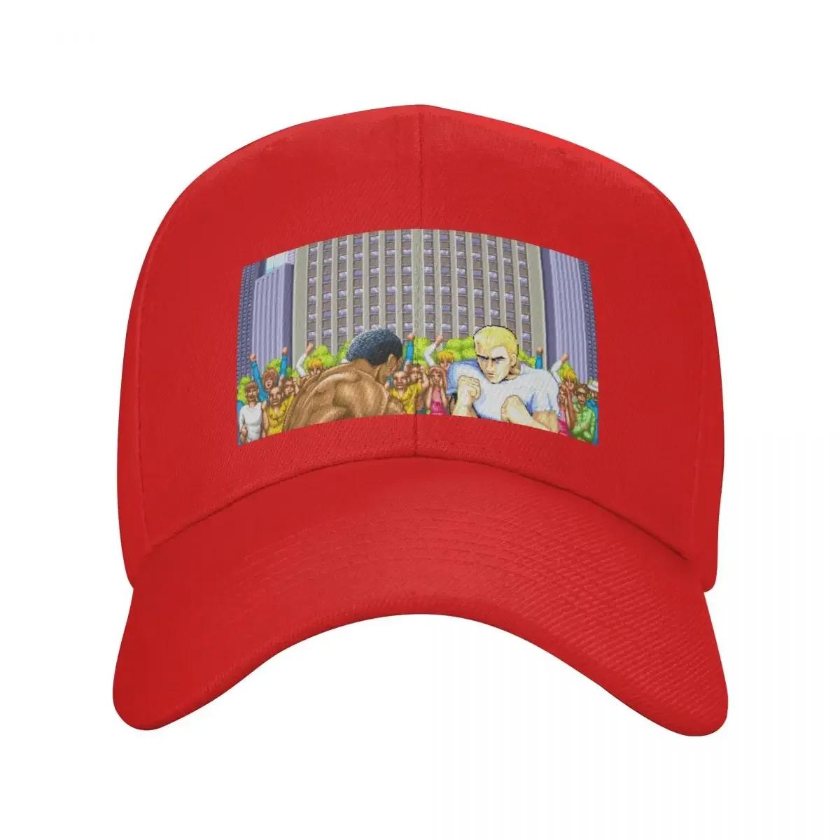 Street Fight with a View Baseball Cap Sports Cap Beach Bag Golf Hat Golf Wear Unisex Womens