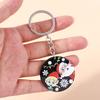 Niedliche Harz Weihnachts-Schlüsselanhänger Weihnachtsmann Schneemann Weihnachtsbaum Schlüsselringe für Männer Frauen Handtaschen-Anhänger DIY Schmuck Geschenke