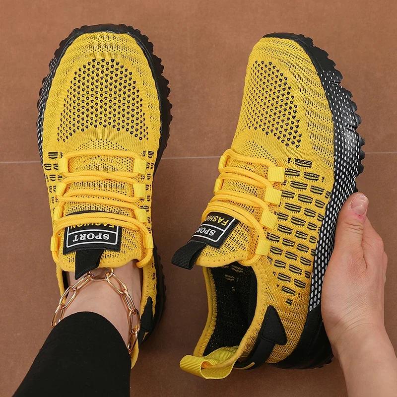 Fashionable Men's Running Shoes Lightweight and Breathable Mesh Sports Shoes Suitable for Walking Gym Non Slip Women's Shoes