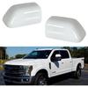 Oxford White Mirror Cover Caps For 2008-2024 Ford F250 F350 F450, Super Duty Towing Truck Accessories (17-22 Super Duty Oxford White)