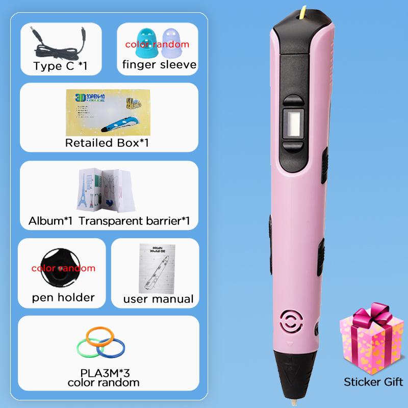 

New 3D Printing Pen 40 Color 1.75mm PLA Children 3D Pen 0.7mm Diameter Material Kids DIY Drawing Pen Boy Girl Birthday Gifts