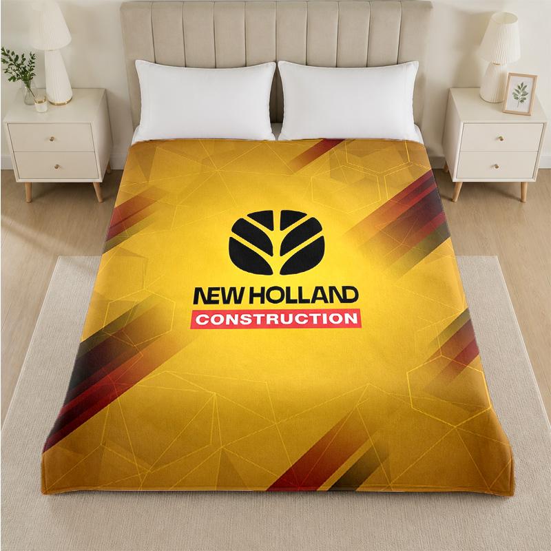 New Holland Print Flannel Blanket Cozy Lightweight Plush Throw Blanket For Bed Sofa Household Use