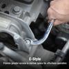 1/5Pcs S Type Double Ended Allen Wrench Combination Ring Spanner Plum Plate Curved Machine Fastener Repair Tools