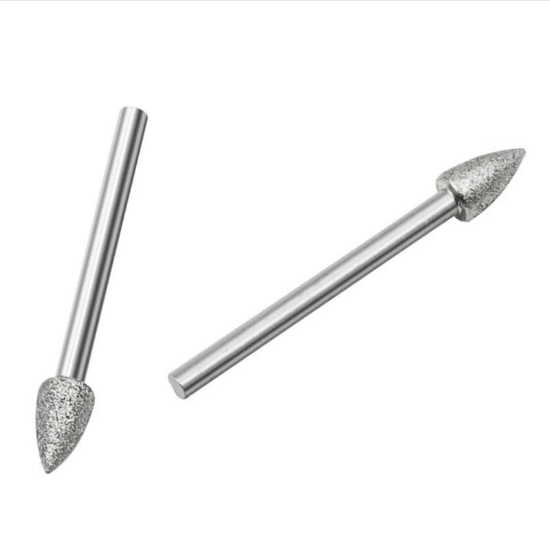 20PCS Dremel Accessories Diamond Grinding Heads Mini Drill Burrs Bit Set for Dremel Rotary Tool Grinding Accessories 3mm Shank