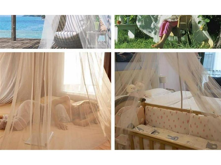 Summer Mosquito Net Canopy: Encrypted Folding Dome for Princess Bed with Free Installation