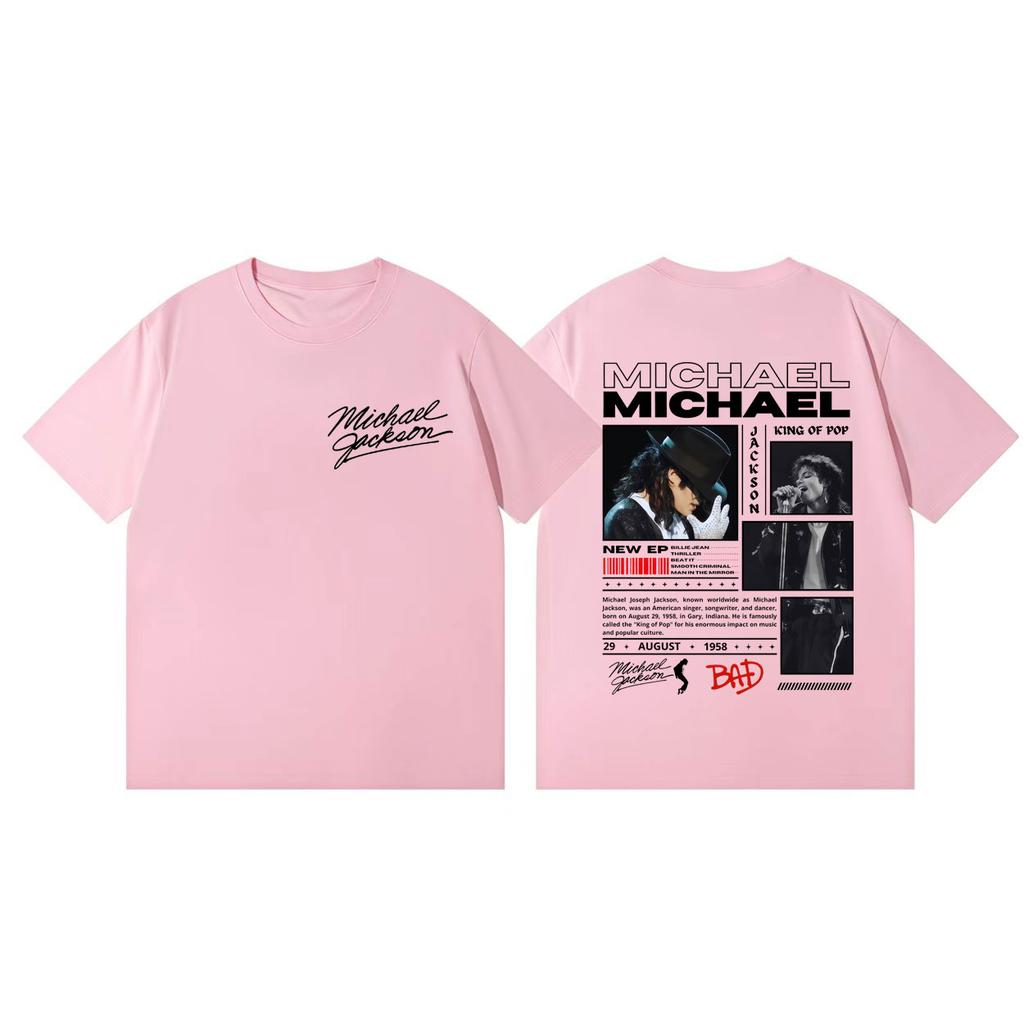 90s Classics Michael Jackson Graphic T Shirts Fashion Rock Vintage Short Sleeve Tshirt Men Women Casual Loose Cotton Tshirts