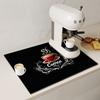 Coffee Machine Mat Waterproof Kitchen Dish Drying Mats Non-slip Drain Pad Quick Dry Tableware Faucet Dinnerware Rug