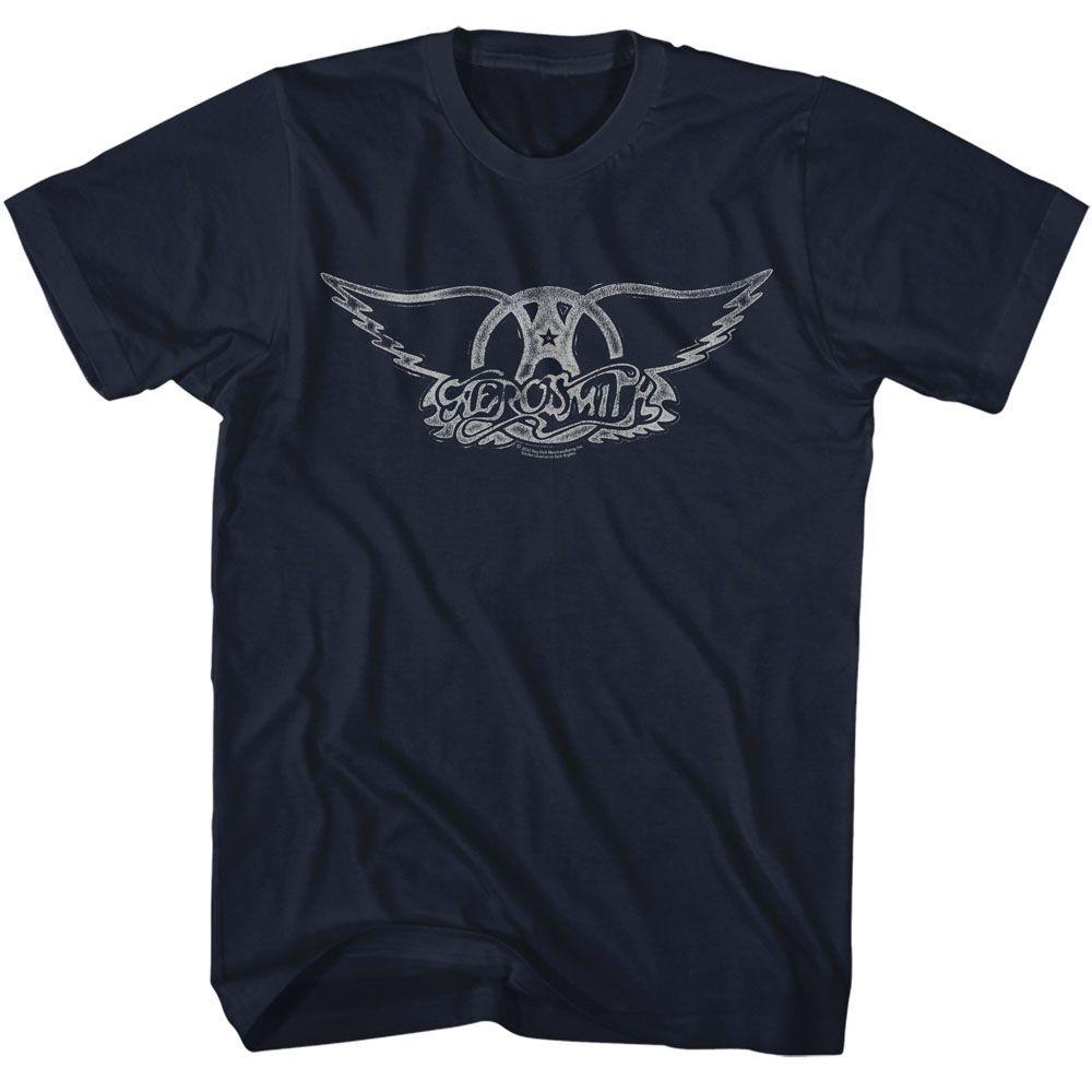 Aerosmith Wings Logo Light Music Shirt L