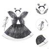 Tutu Skirt Set Angel Wing Kids Cosplay for Halloween Holiday Masquerade Carnival