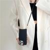 Applicable To Iphone12pro Leather Oblique Span Lychee Pattern Mobile Phone Case Apple 11 Lanyard Back Cover Protective Cover