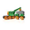 BRIO Wooden Rail Educational Toy Green Crane Wagon Ages 3 to 33698 Birthday Christmas Present Indoor Play Boys Girls Brain Training