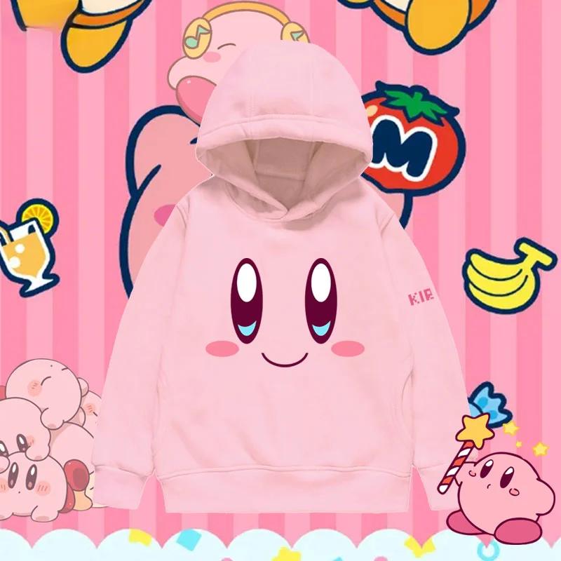 2025 Cute Kirby Hoodies Boys Clothing Kids Children's Boy's Clothing Round Neck Sweatshirt Girls Clothes 4 To 14 Years Hoodies