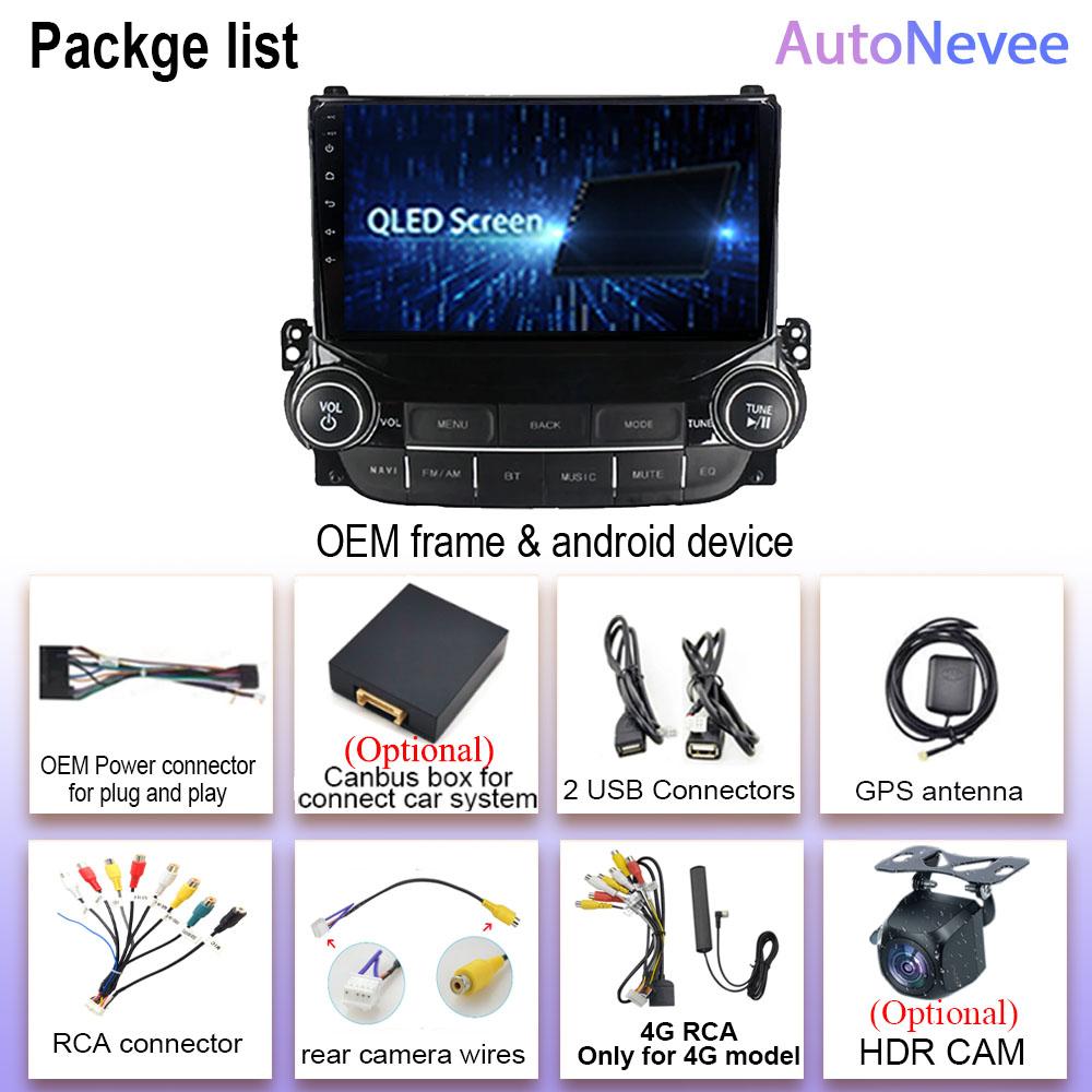 Car Radio Android 13 For Chevrolet Malibu XL 2012 2013 2014 2015 Multimedia Monitor Video Player GPS Navigation QLED Screen Dash