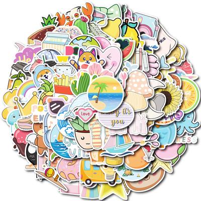 100 High-Quality High-Value Hand-Painted Small Animal Graffiti Mix And Match Stickers Decorative Creative Hand Account Material Stickers