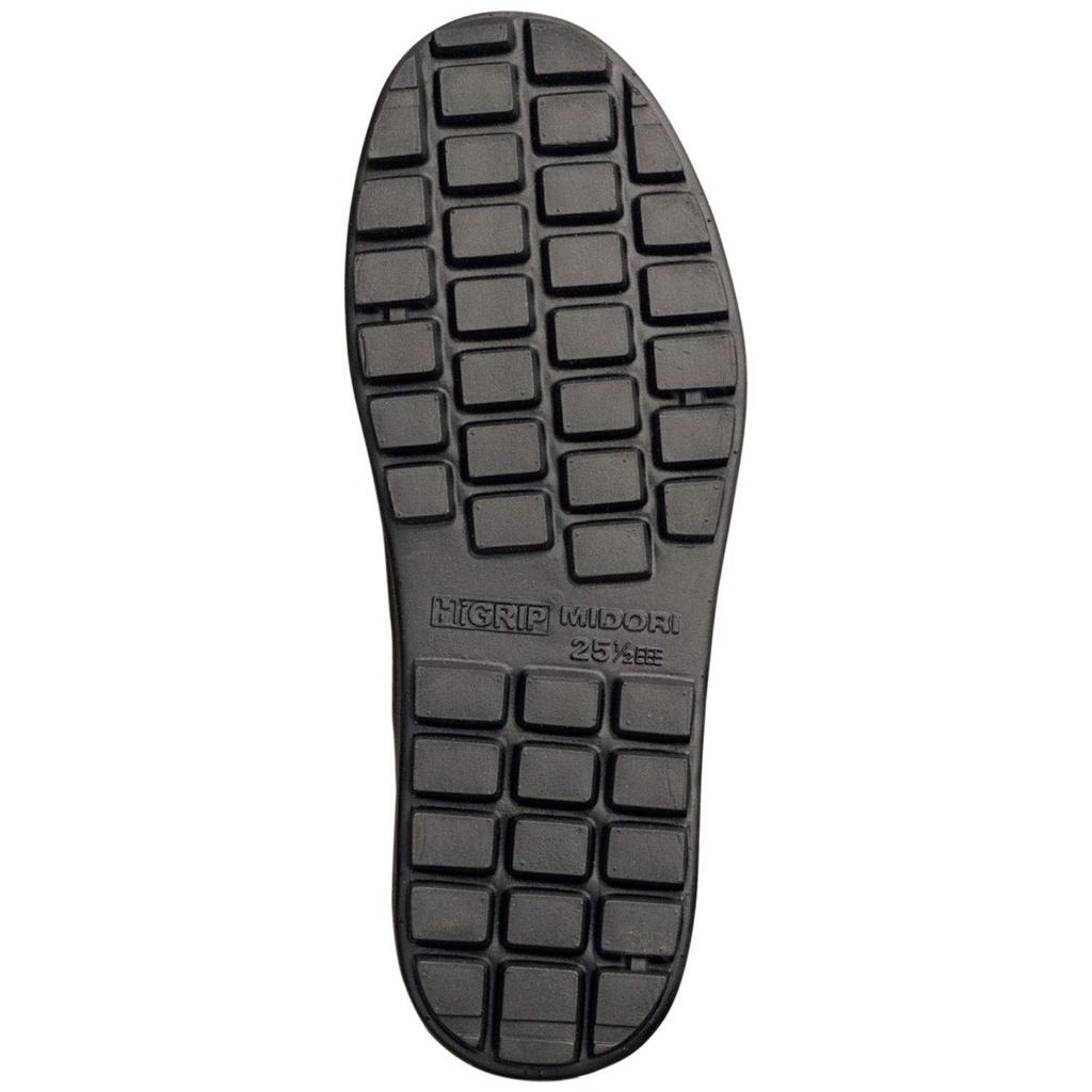 Midori Anzen High Grip Work Shoes H400N Black, Unisex, Size 25.5cm