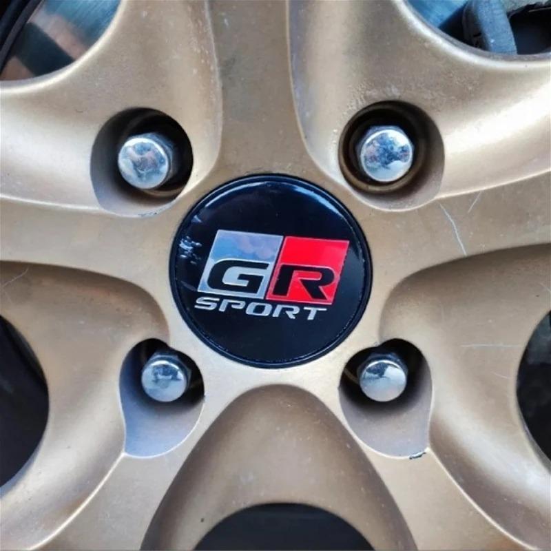 4Pcs 60mm Car Wheel Center Hub Caps Emblem Badge Rim Cover for S2 GR Sport Corolla Camry RAV4 Yaris Auto Styling Accessories JH2