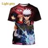 Summer Anime Jujutsu Kaisen 3D Printed T Shirt for Men and Women Casual Hip Hop Harajuku Short Sleeve T Shirt Tops