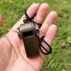 Emergency Survival Whistle 3-in-1 Emergency Whistles with Compass Thermometer Loud Safety Whistle Lanyard for Outdoor Hiking edc