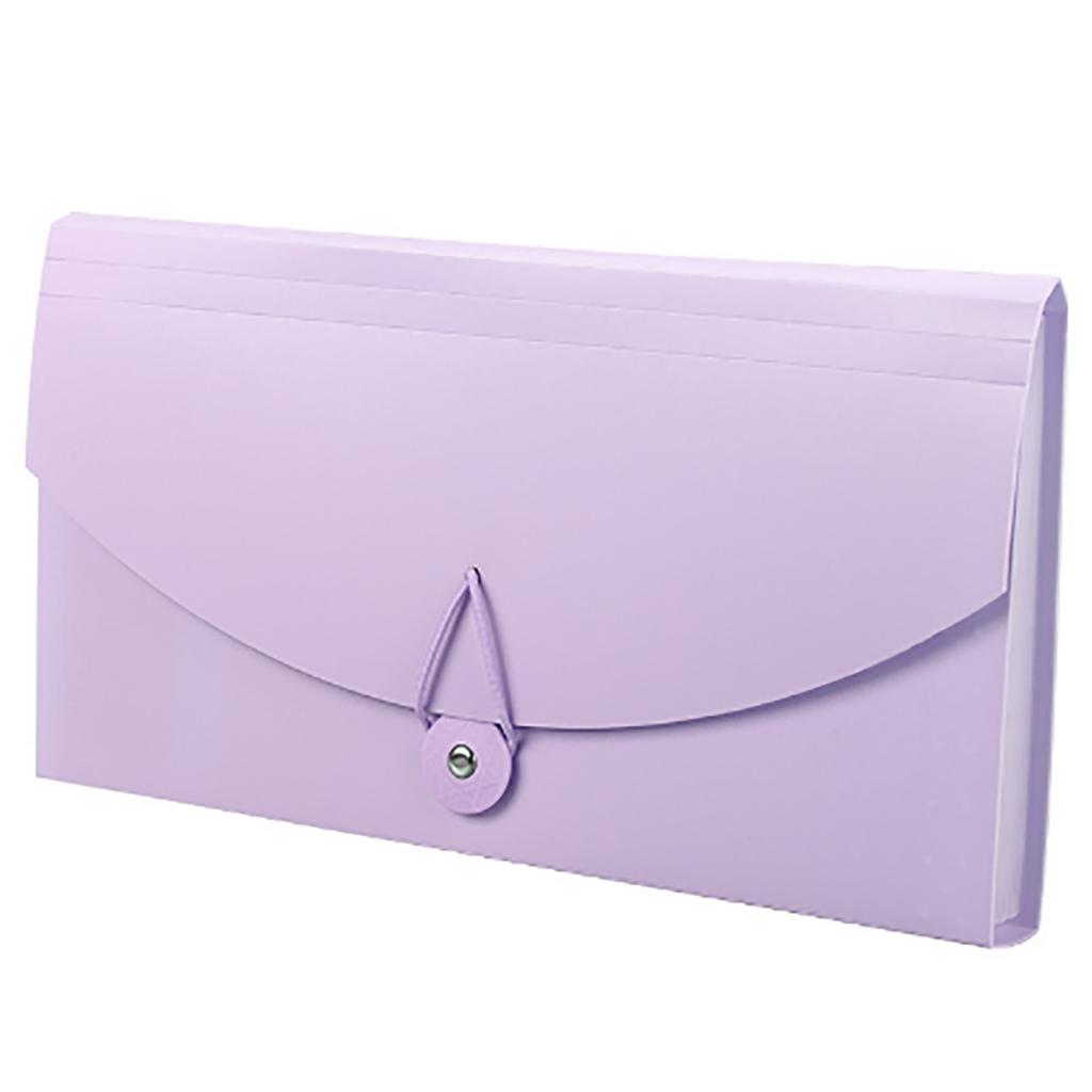 Expanding File Folder 13 Pockets Professional Waterproof Documents File Folder for VAT Invoice Receipts