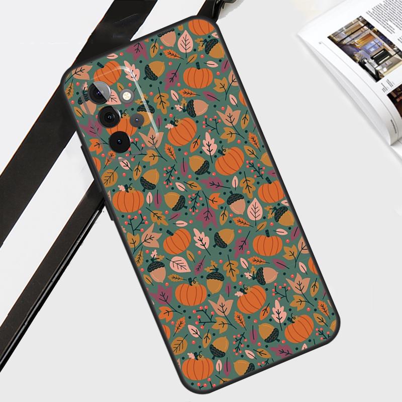 Autumn Leaves Fall Halloween Case For Samsung Galaxy A34 A54 A14 A13 A33 A53 A12 A22 A32 A52 A70 A51 A71 Back Cover
