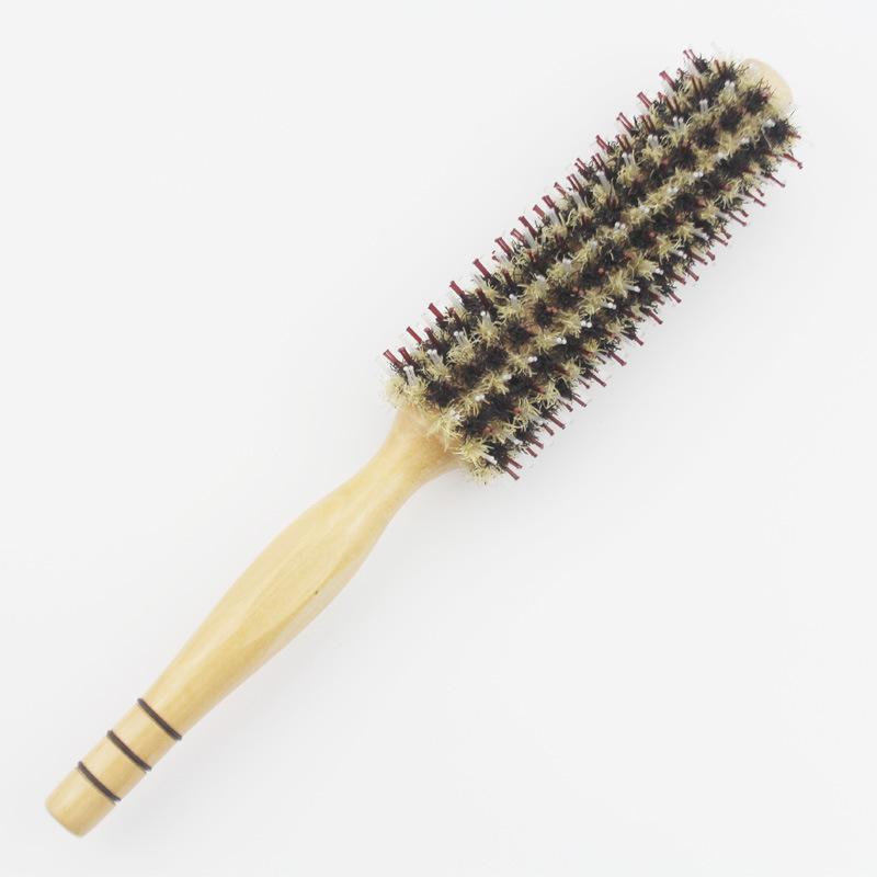 

Pear Blossom High-Temp Resistant Bristle Round Brush for Home Hairdressing and Curling TG-12
