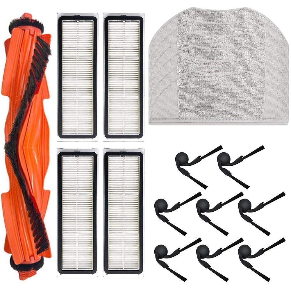 Replacement Parts Kit For Xiaomi S40/OV81 Robot Vacuum Cleaner With Main Brush, Side Brushes, Filters And Mop Cloths