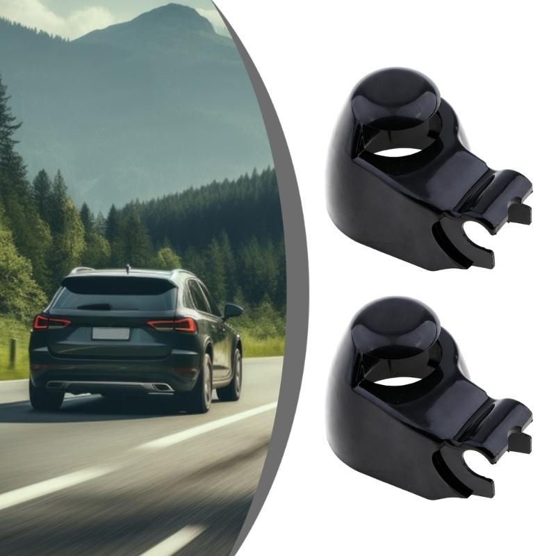 2Pcs Plastic Rear Wiper Arm Caps Washer Jet Nozzles Car Replacement Parts for 7M3955435 Accessories Quick Mounting