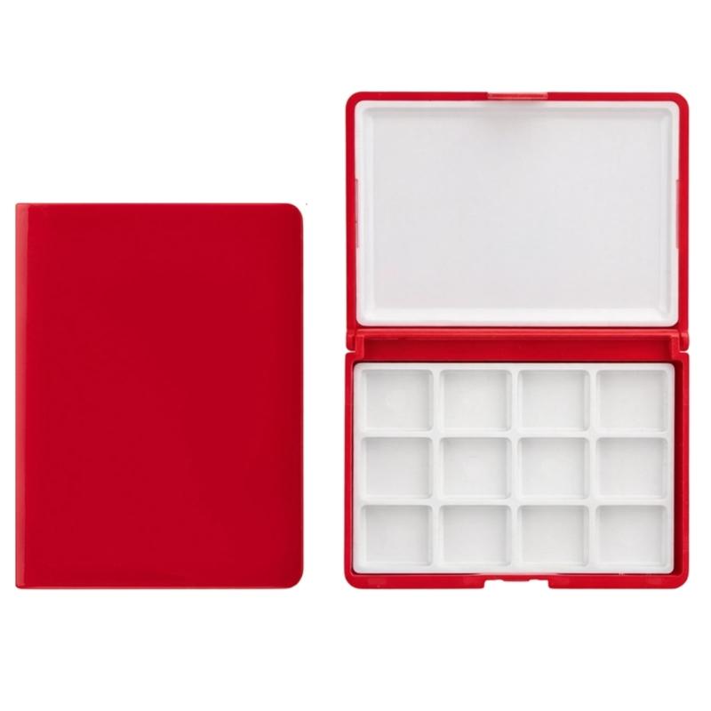 12 Section Paint Storage Box Portable Watercolor Paint Palette For Artists Students Outdoor Sketching And Art Classes