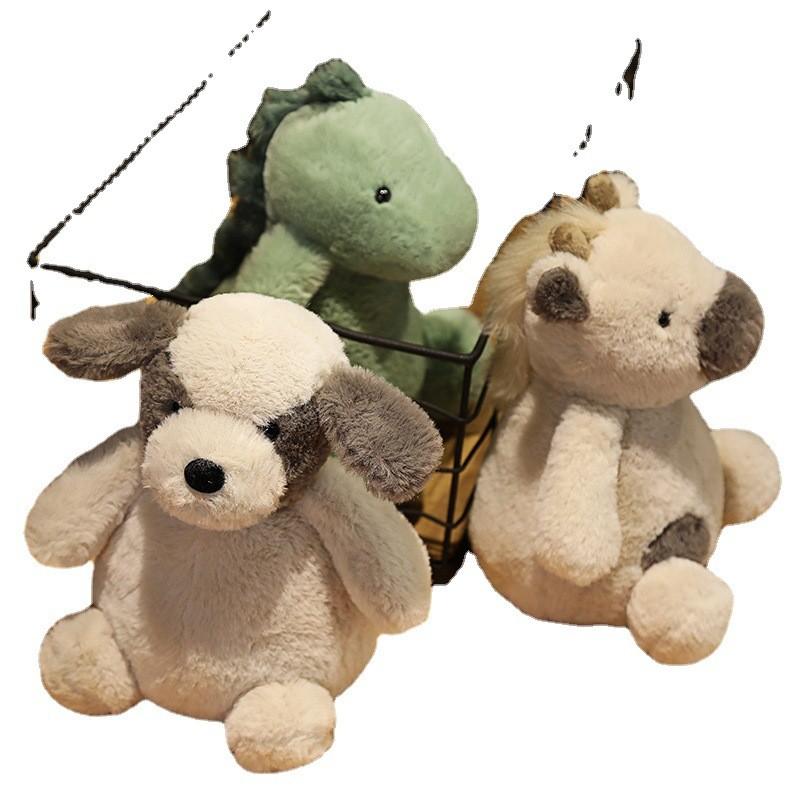 Adorable 25cm Animal Plush Toy Monkey Penguin Dinosaur Soft Stuffed Doll Gift
