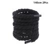 2Pcs Round Thick Rope Laces Polyester Cotton Solid Color Laces 0.8Cm Diameter 120/140/160Cm Length Bold Shoelaces