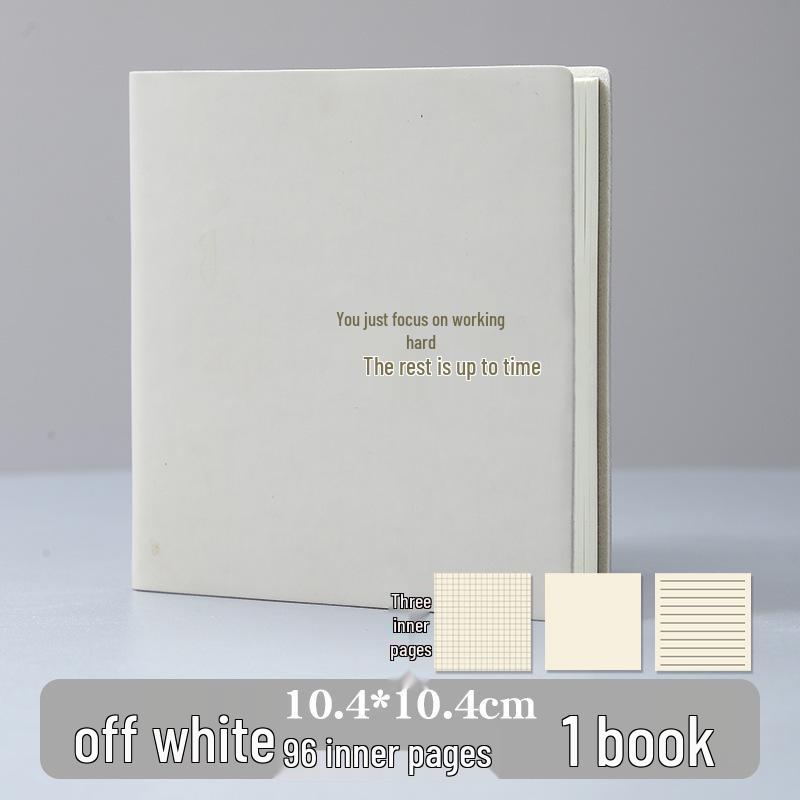 Stylish Cartoon Stamp Mini Notebook: Cute, High-Value, Simple Square Pocket Journal