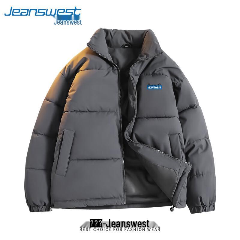 Jeanswest Men's Winter Fleece-Lined Padded Jacket