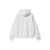 Carhartt WIP Ss24 W Hooded Casey Sweatshirt With Logo Chest Pocket Loose Fit Drop Shoulder Long Sleeve Hoodie Women sweatshirt Gray I032644-1DQ-XX